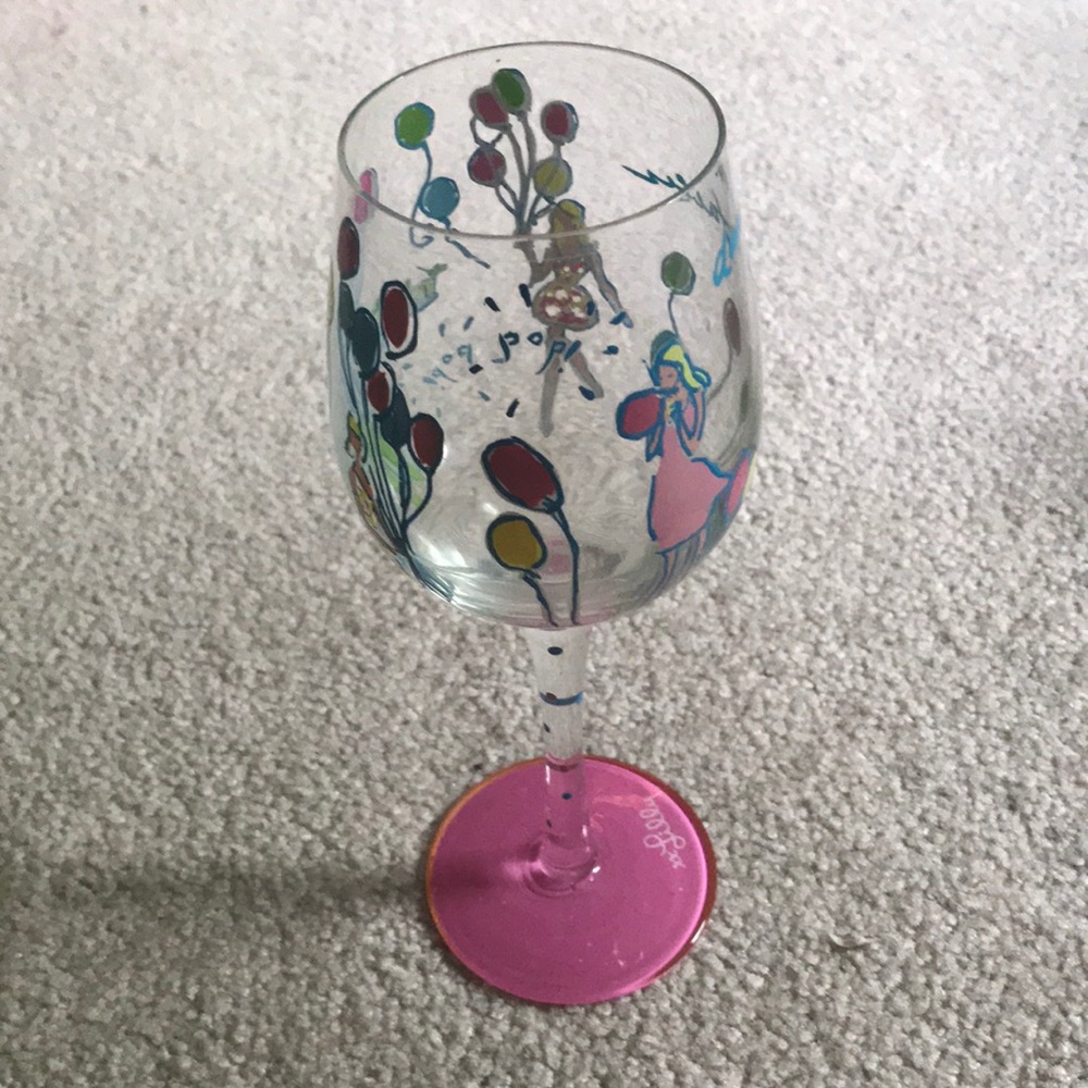 Unused Lilly Pulitzer wine glass